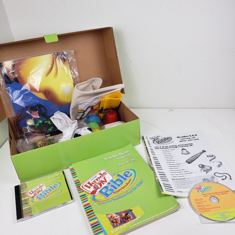 Group Hands-On Bible Curriculum Learning Lab Grades 5-6 Unused Complete 07-08